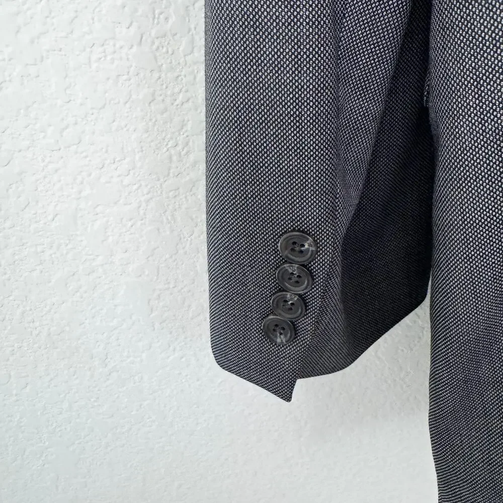 Ralph Lauren Mens Vintage 100% Wool Suit Jacket Blazer Size 46L Formal Wedding